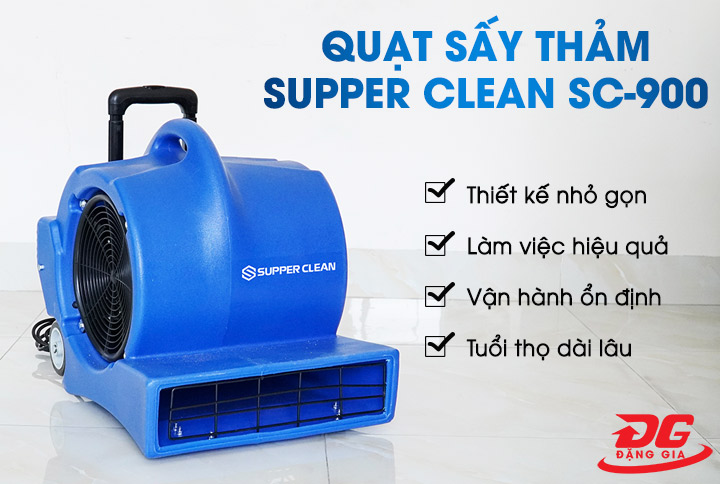 Ưu điểm máy sấy thảm công nghiệp Supper Clean SC900