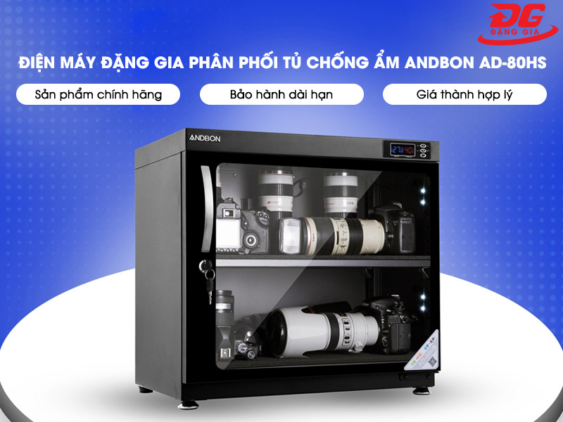Điện máy Đặng Gia - Đơn vị phân phối chính hãng tủ chống ẩm ANDBON AD-80HS