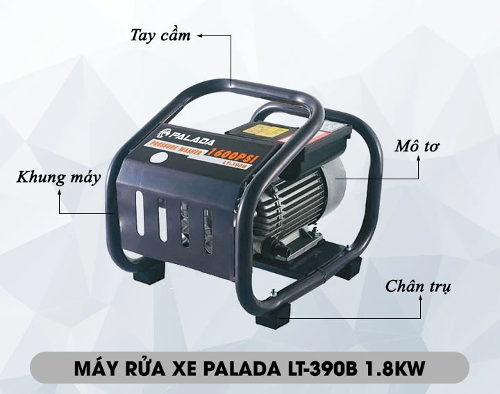  Palada LT-390B 1.8KW có thiết kế đơn giản