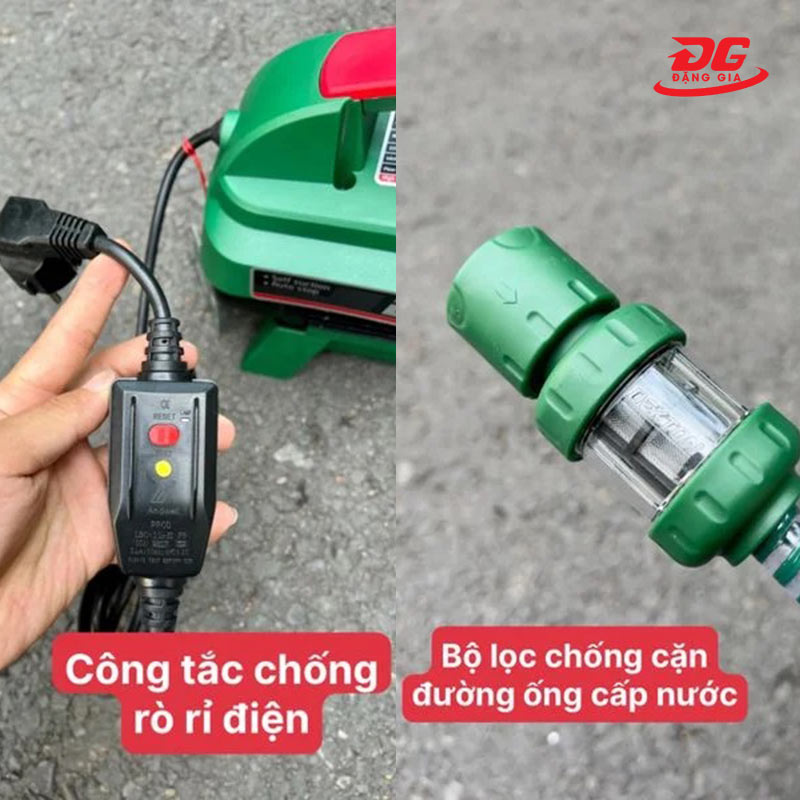 Công tắc chống rò rỉ điện và bộ lọc nước