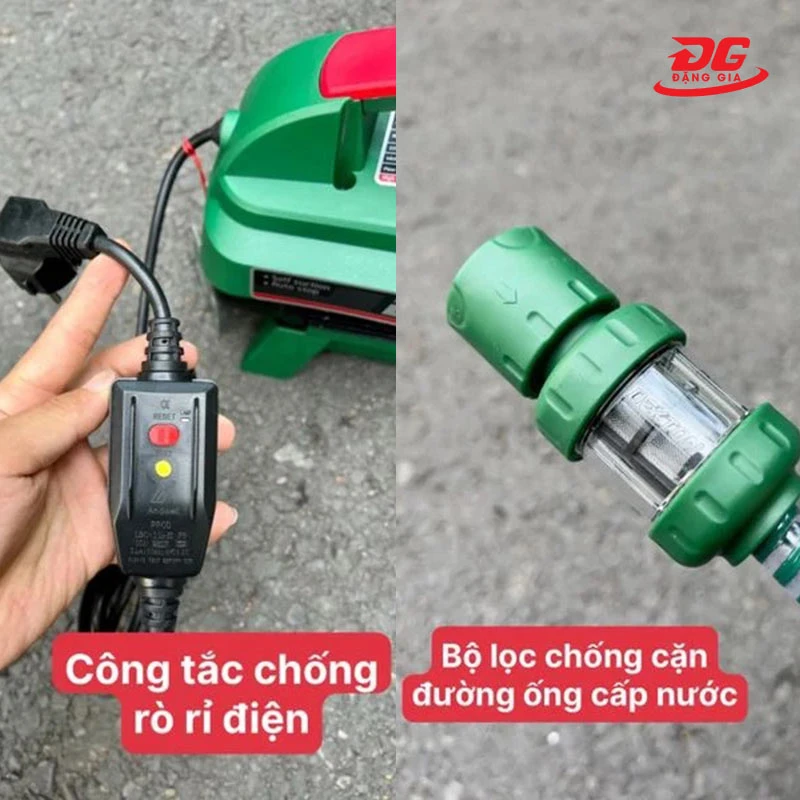 Công tắc chống rò rỉ điện và bộ lọc nước