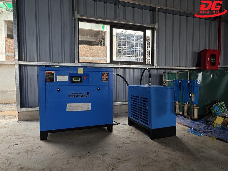 Hệ thống máy nén khí trục vít ngâm dầu Pegasus TMPM20A 