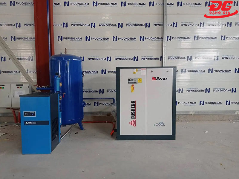 Hệ thống máy nén khí trục vít không dầu 37kW Fusheng