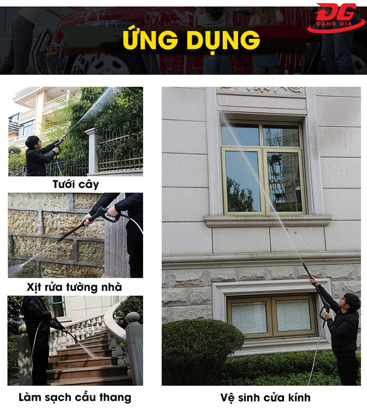 các ứng dụng của Máy xịt rửa xe V-Jet VJ 70/1.8 