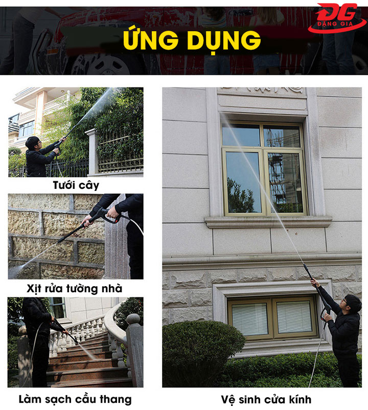 các ứng dụng của Máy xịt rửa xe V-Jet VJ 70/1.8 