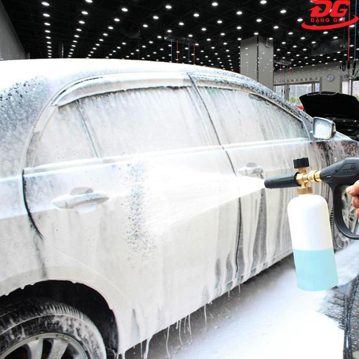 Cách sử dụng bình tạo bọt tuyết cho máy rửa xe mini