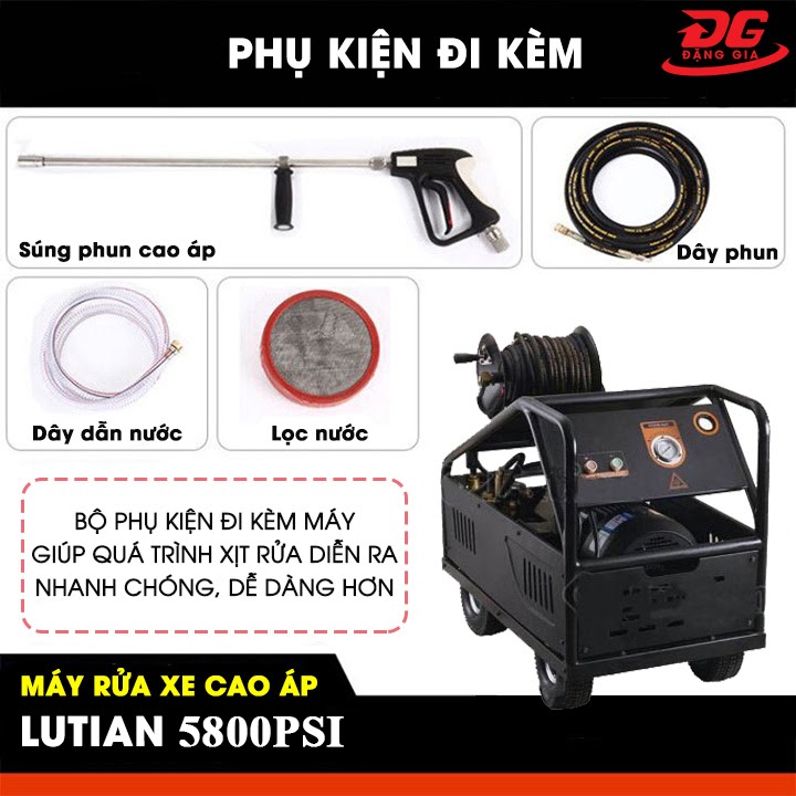 Bộ phụ kiện đi kèm máy rửa xe Lutian 5800PSI