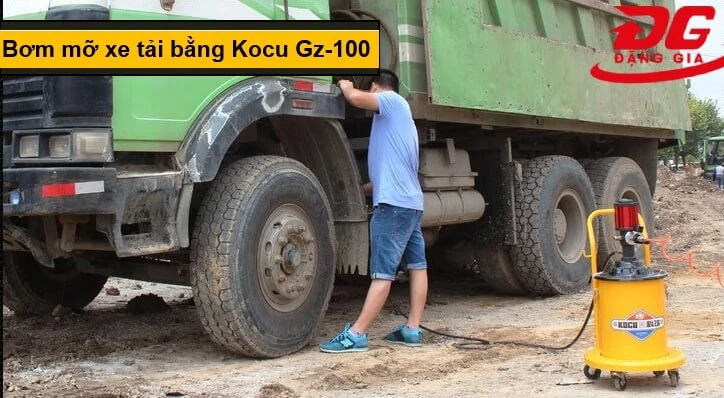 Bơm mỡ xe tải bằng Kocu GZ-100