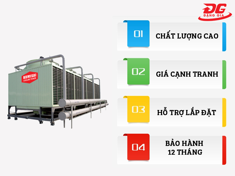 Đặng Gia là địa chỉ uy tín chuyên phân phối, lắp đặt tháp hạ nhiệt giá tốt