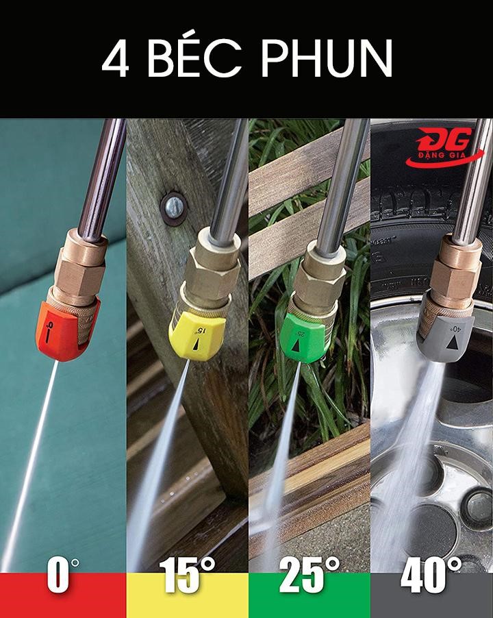Béc phun đi kèm máy rửa xe tự động ngắt Kumisai KMS 250/7.5