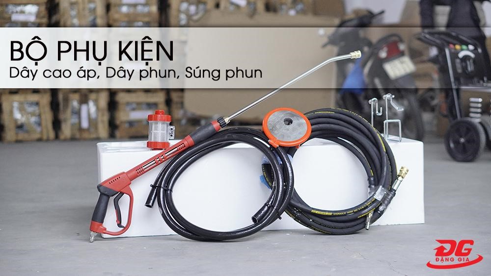 Bộ phụ kiện đi kèm máy rửa xe tự động ngắt Kumisai KMS 250/7.5