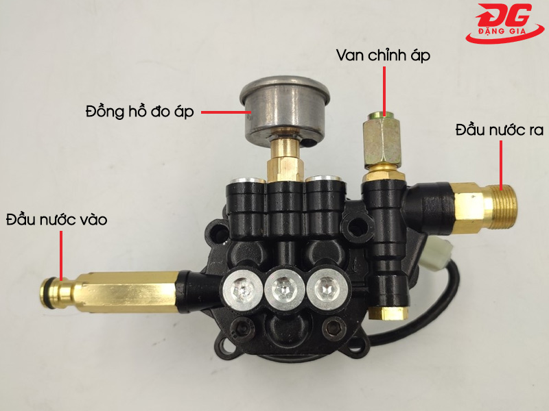Chi tiết về cấu tạo đầu xịt rửa xe mini gia đình