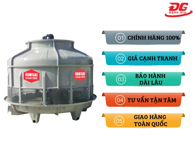 Đặng Gia là đơn vị phân phối tháp hạ nhiệt chính hãng, giá tốt