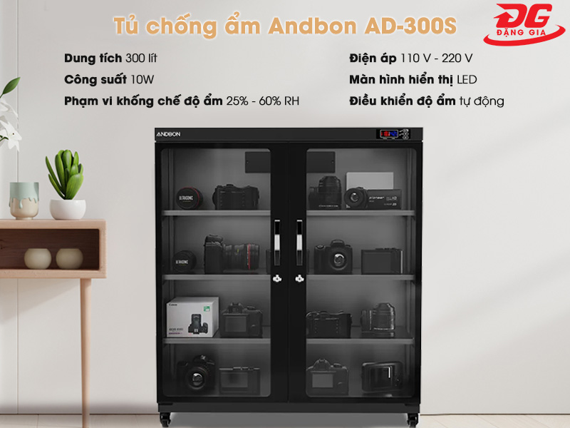 Tủ chống ẩm Andbon AD-300S, 300 lít