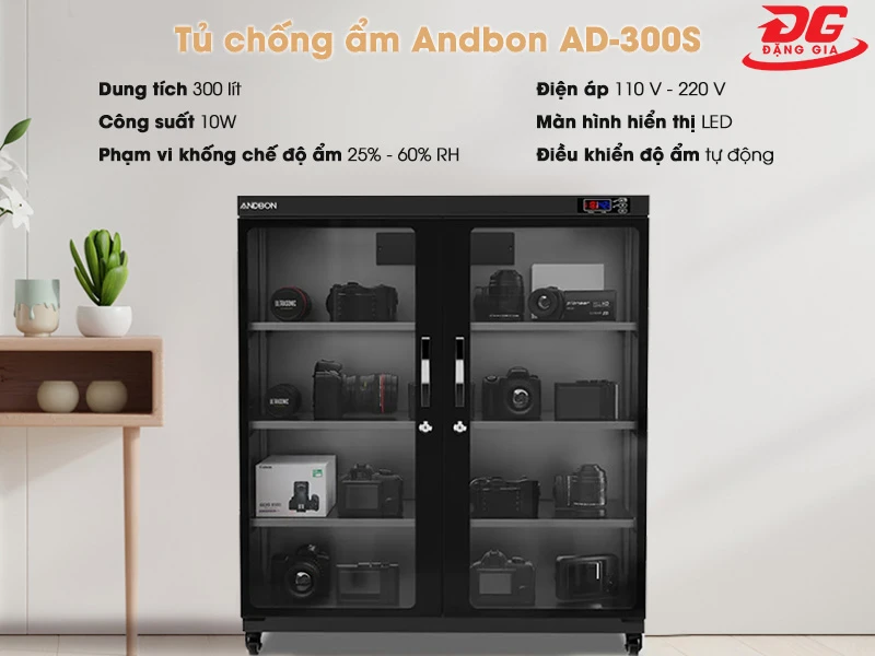 Tủ chống ẩm Andbon AD-300S, 300 lít