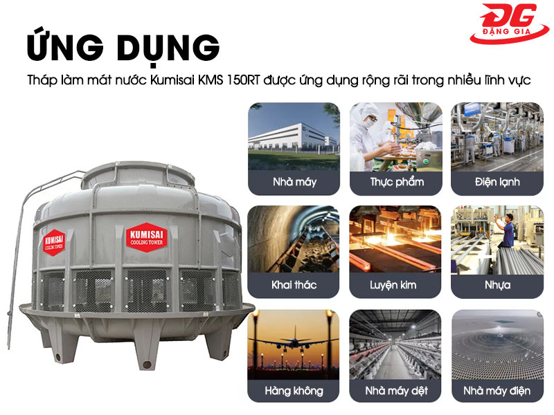 Ứng dụng tháp Kumisai KMS 150RT