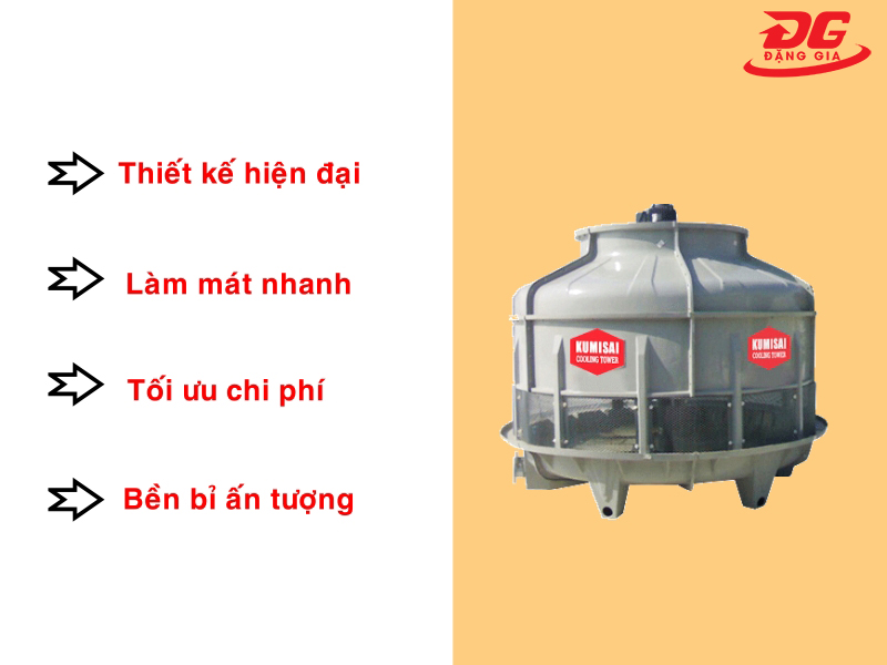 Những ưu điểm nổi trội của tháp làm mát nước Kumisai KMS 70RT