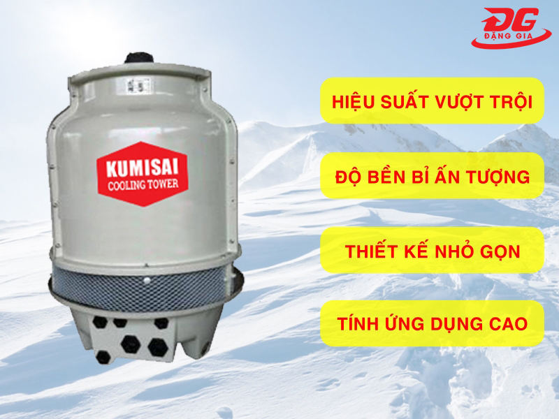 Những ưu điểm nổi trội của tháp giải nhiệt Kumisai KMS 8RT