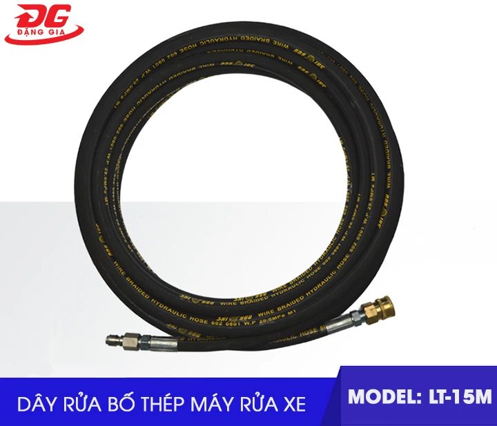 Dây rửa xe 15m phun áp lực cao
