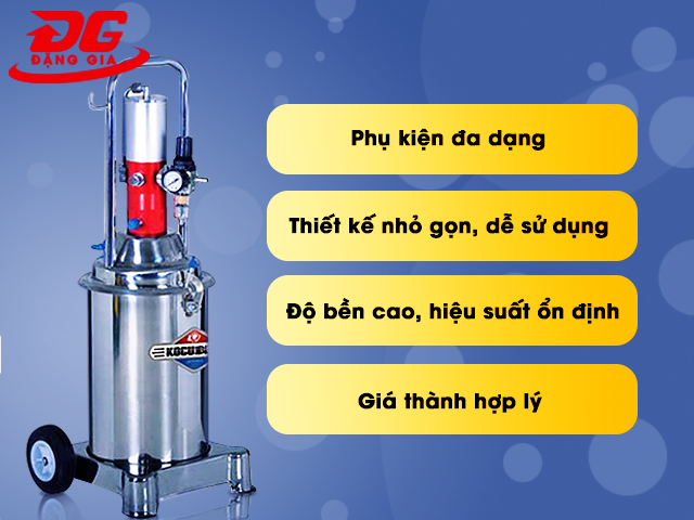 Ưu điểm Máy bơm mỡ Kocu US-8 