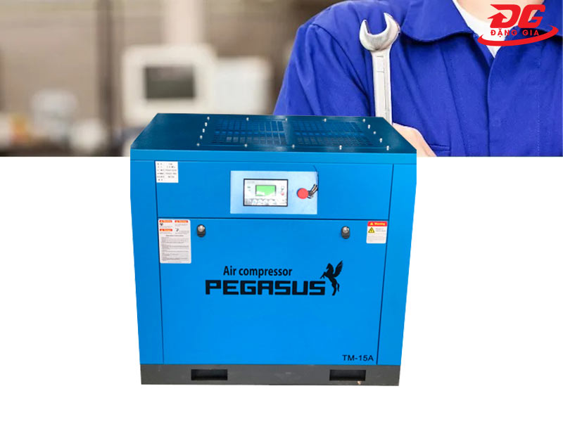 Điện máy Đặng Gia bán máy nén khí trục vít 15HP 11kW Pegasus TMPM15A chính hãng, hỗ trợ sử chữa trọn đời