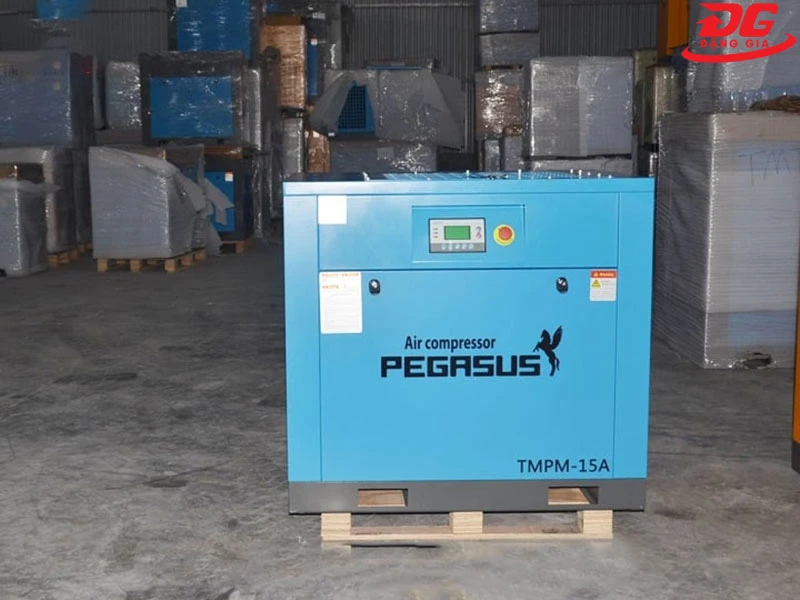 Máy nén khí trục vít loại nhỏ Pegasus TMPM15A