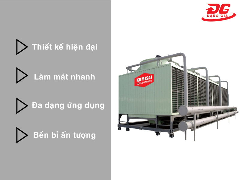 Một số ưu điểm nổi bật của tháp làm mát nước Kumisai KMS 225RT
