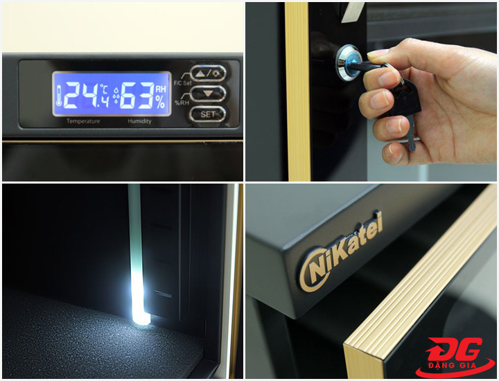 Chi tiết một số bộ phận tủ hút ẩm Nikatei NC-180HS