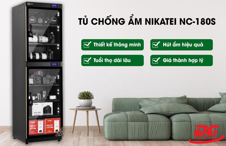 Tủ hút ẩm Nikatei NC-180S (180L) sở hữu nhiều ưu điểm nổi trội