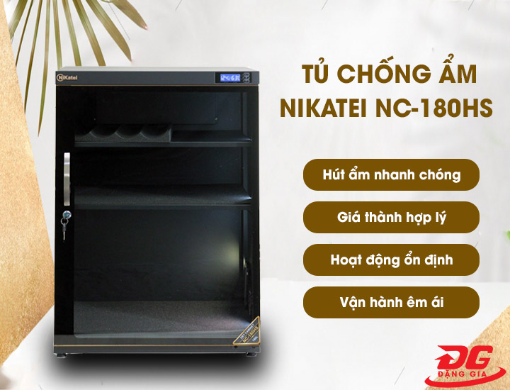 Tủ chống ẩm máy ảnh Nikatei NC-180HS với nhiều ưu điểm nổi bật