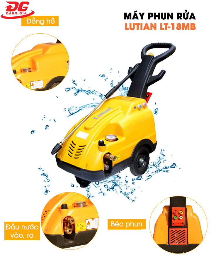 bộ phận cấu tạo máy rửa xe Lutian LT-18MB