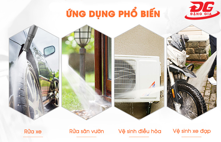 ứng dụng của máy phun rửa áp lực Lutian LT-18MB