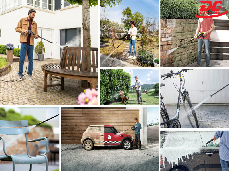Các ứng dụng của máy rửa xe gia đình Karcher K2 360
