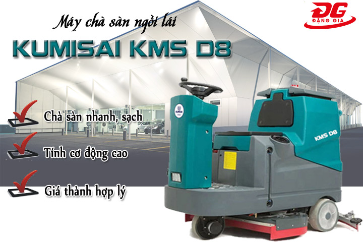Máy chà sàn ngồi lái Kumisai KMS D8