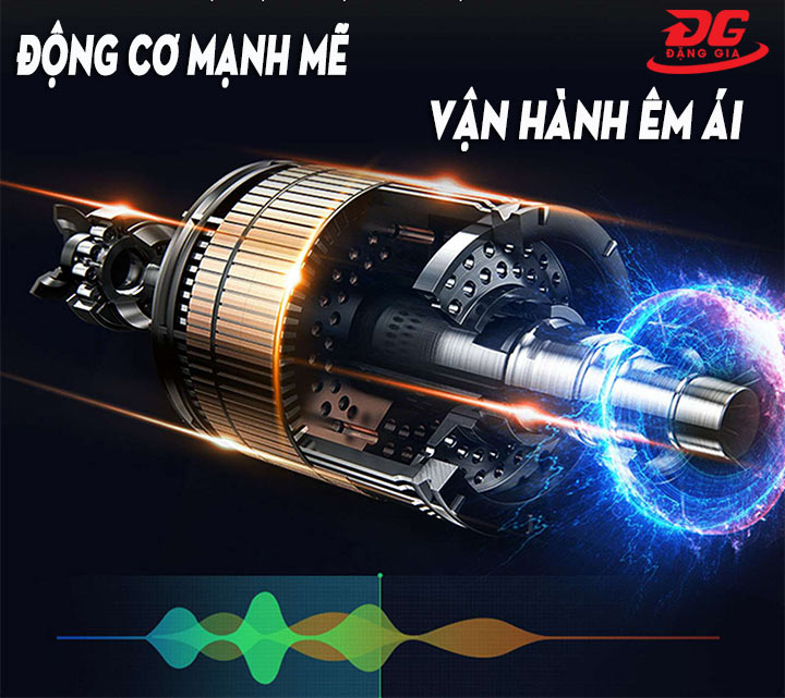 Động cơ máy chà sàn ngồi lái Kumisai KMS D9 hoạt động mạnh mẽ
