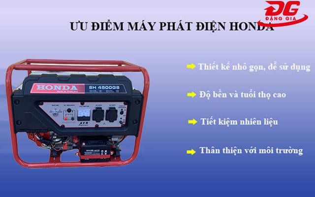 Ưu điểm máy phát điện Honda SH4500GS