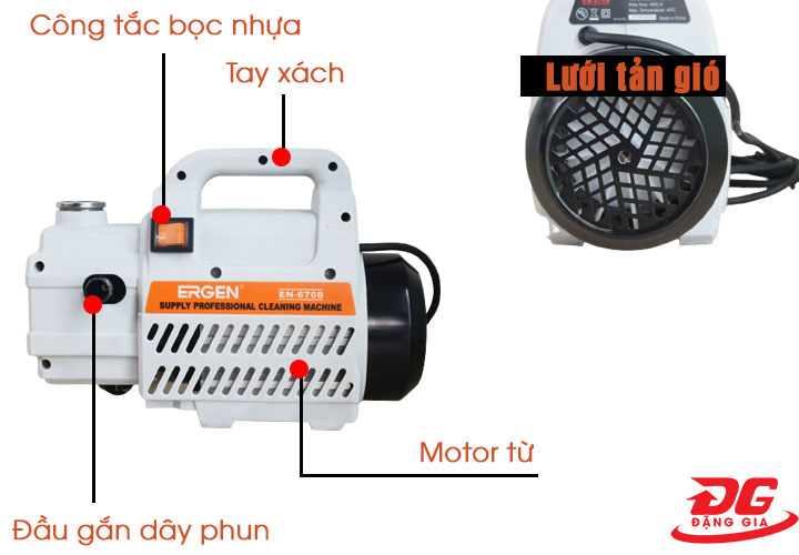 Cấu tạo của máy rửa xe Ergen 6708