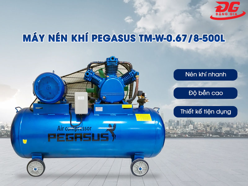 3 Đặc điểm nổi bật của máy nén Pegasus TM-W-0.67/8-500L
