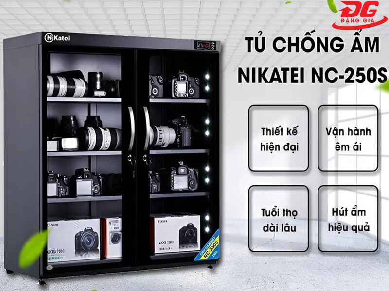 Tủ chống ẩm Nikatei NC-250S sở hữu nhiều tính năng nổi trội