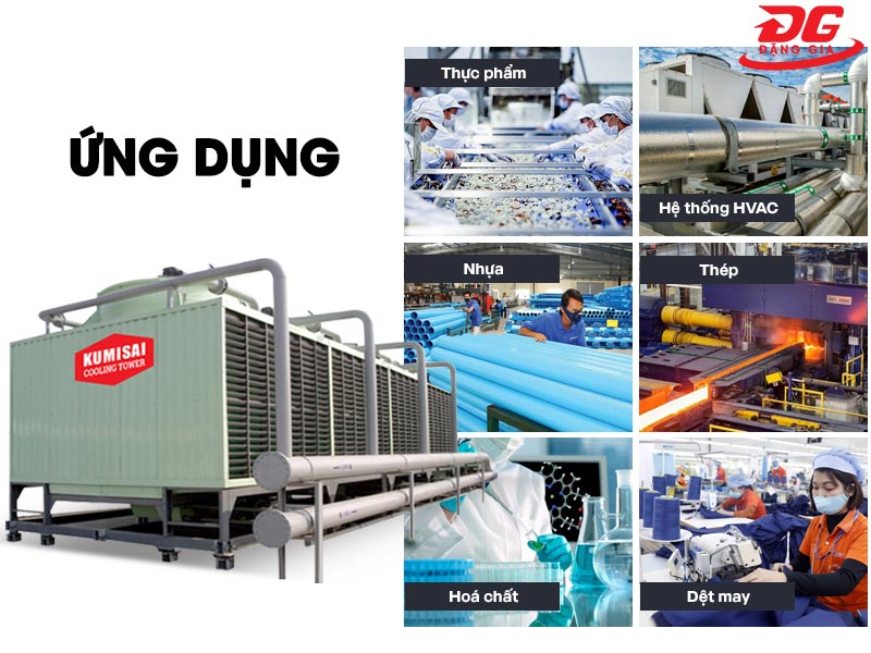 Ứng dụng của tháp giải nhiệt Kumisai KMS 150RT