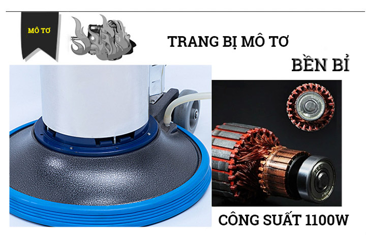 Mô tơ được trang bị công suất lớn vượt trội