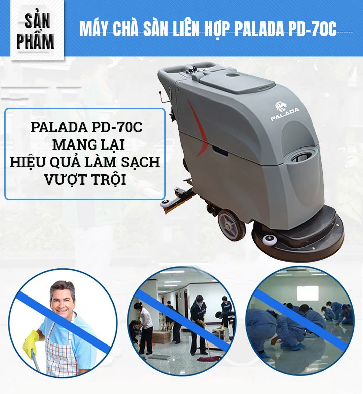 máy chà sàn liên hợp Palada PD-70C
