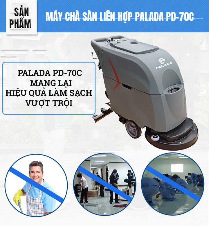 máy chà sàn liên hợp Palada PD-70C