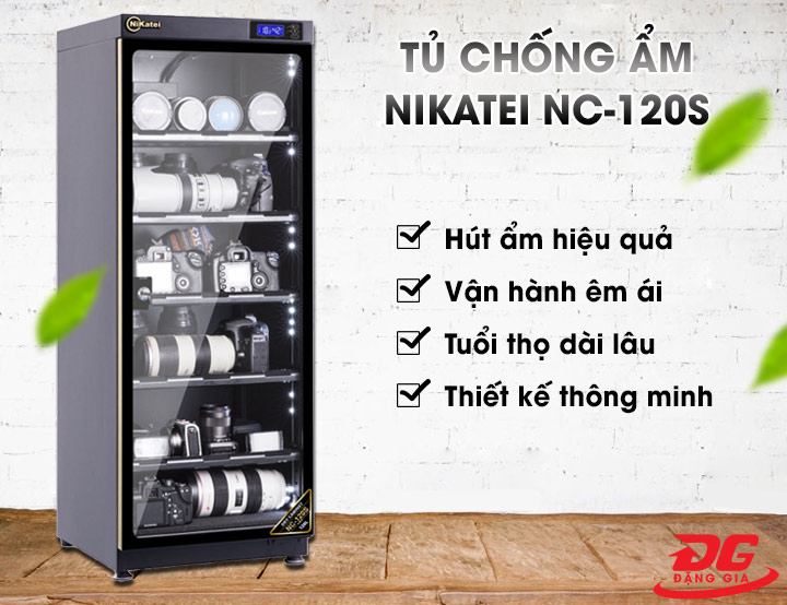 Tủ chống ẩm cho máy ảnh Nikatei NC-120S