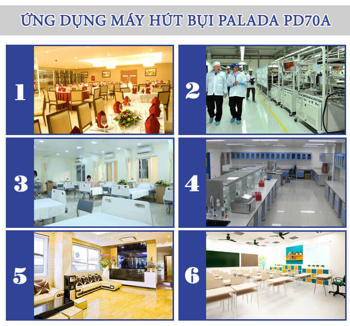 Máy hút bụi công suất lớn Palada PD 70A