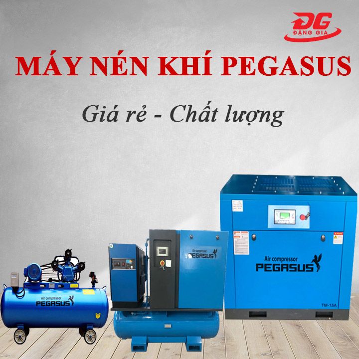 Máy nén khí PEGASUS giá rẻ, chất lượng nên được nhiều đơn vị lựa chọn