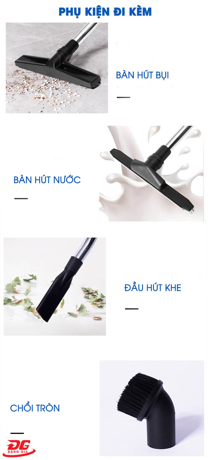 phụ kiện Máy hút bụi công nghiệp Supper Clean SC70