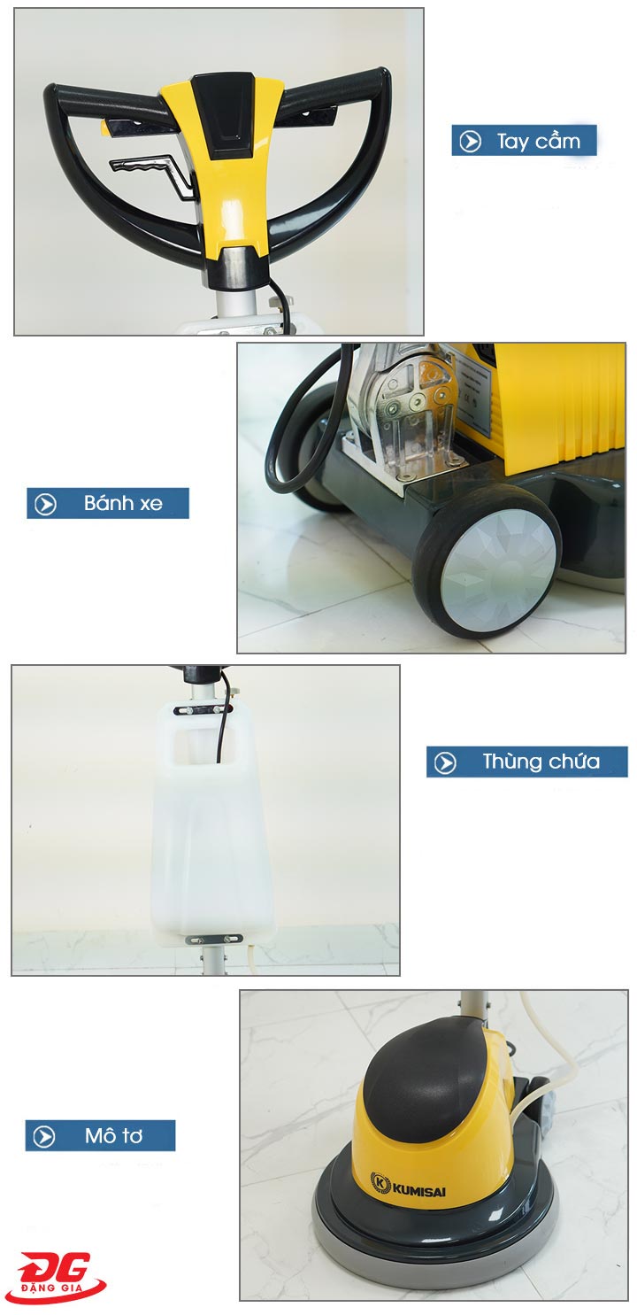 Thiết kế ưu việt của máy chà sàn công nghiệp Kumisai KMS 22