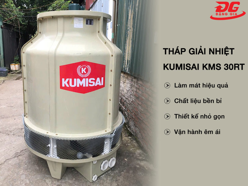 Tháp giải nhiệt Kumisai KMS 30RT sở hữu nhiều ưu điểm thu hút khách hàng