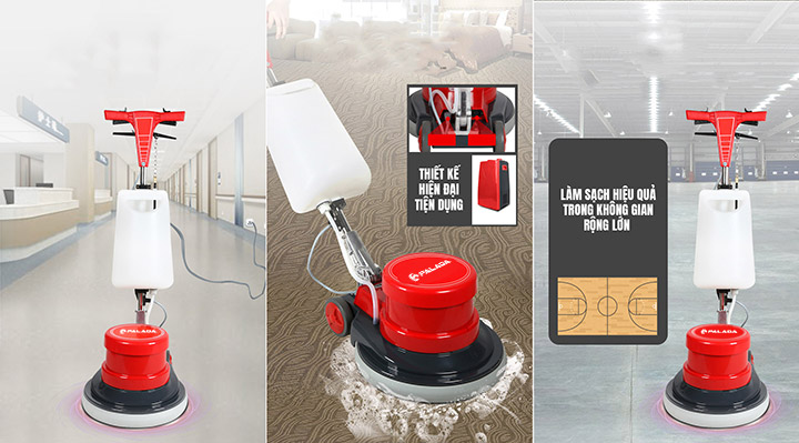 ưu điểm của máy chà sàn - thảm công nghiệp Palada PD-005